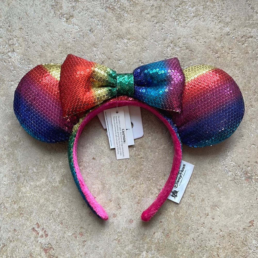 Disney Sequin Rainbow Minnie Ears